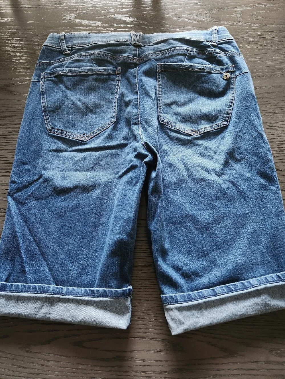 Democracy Long Burmuda  Blue Denim Shorts SIZE 12